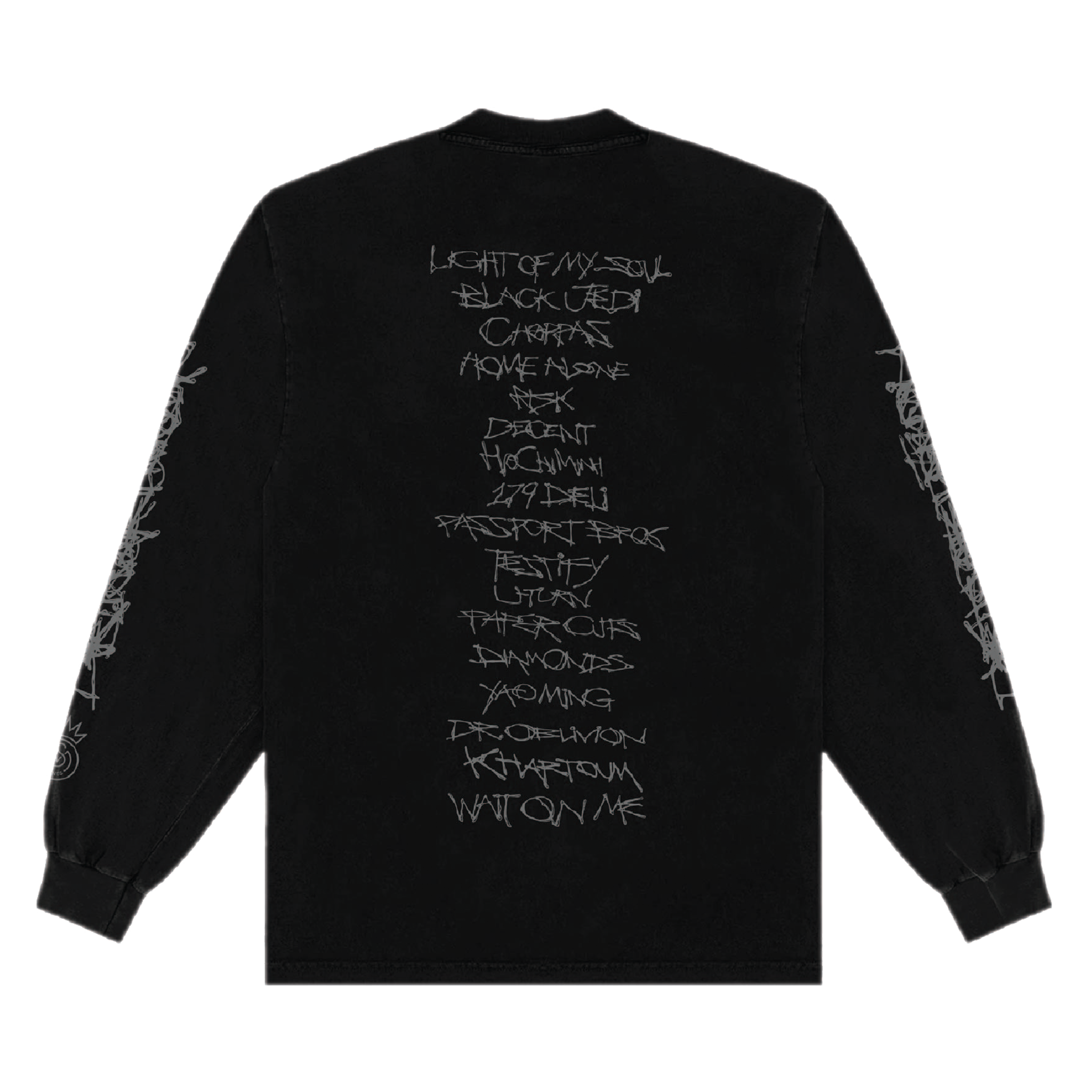 LIQUID WOTARSWWFU TOUR L/S TEE - BLACK