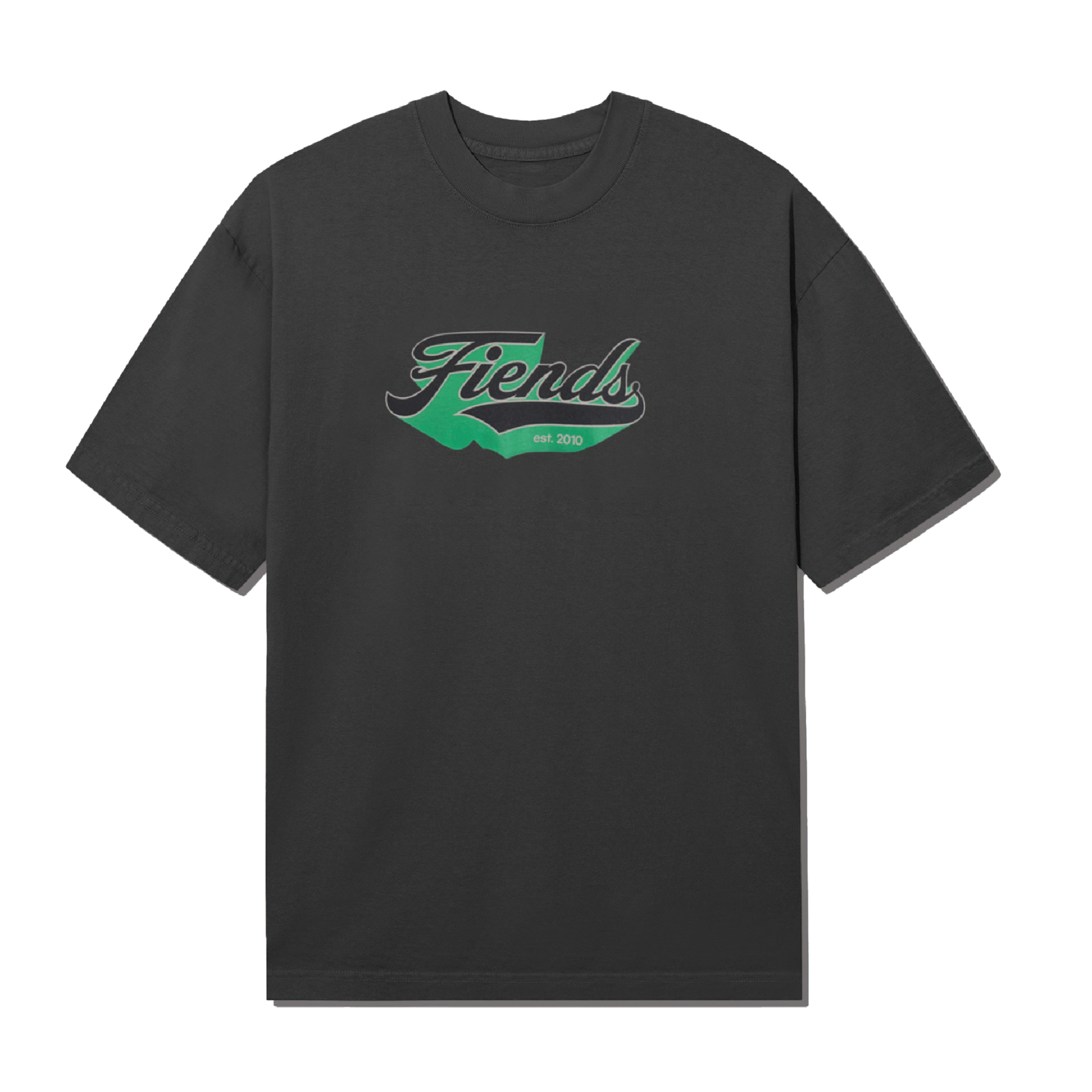 SCRIPT FIENDS TEE - GREY