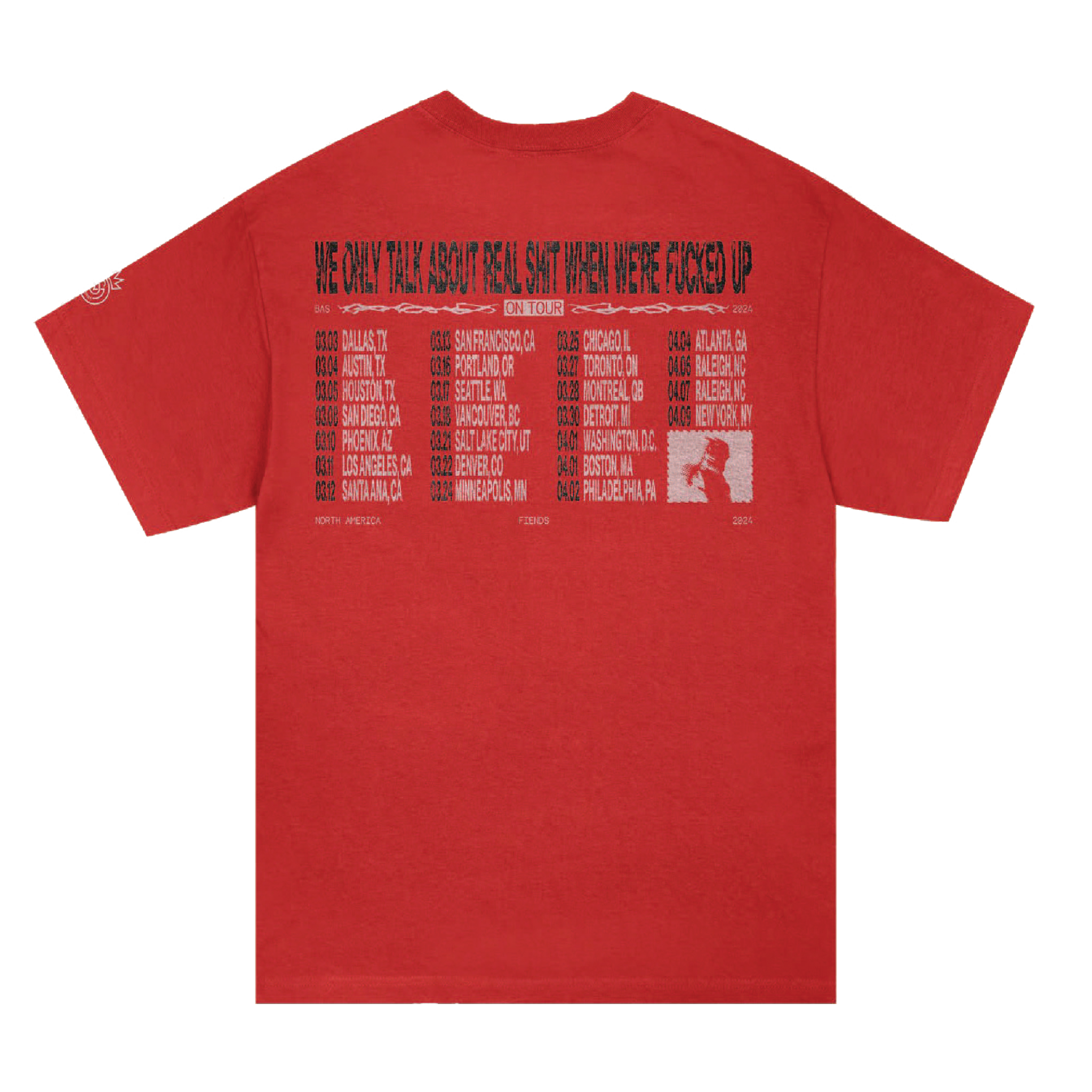WOTARSWWFU TOUR TEE - RED