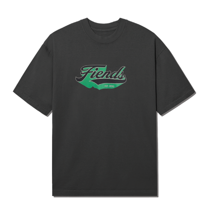 SCRIPT FIENDS TEE - GREY
