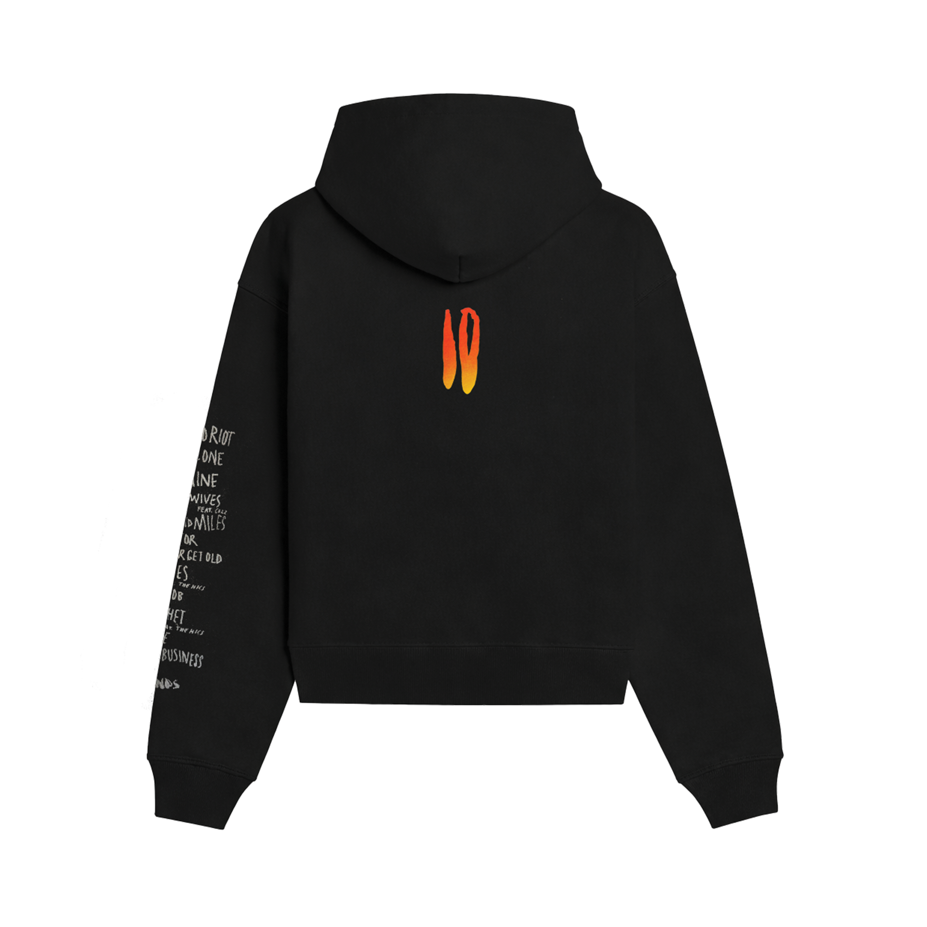 Too High To Riot Decade Hoodie - Black