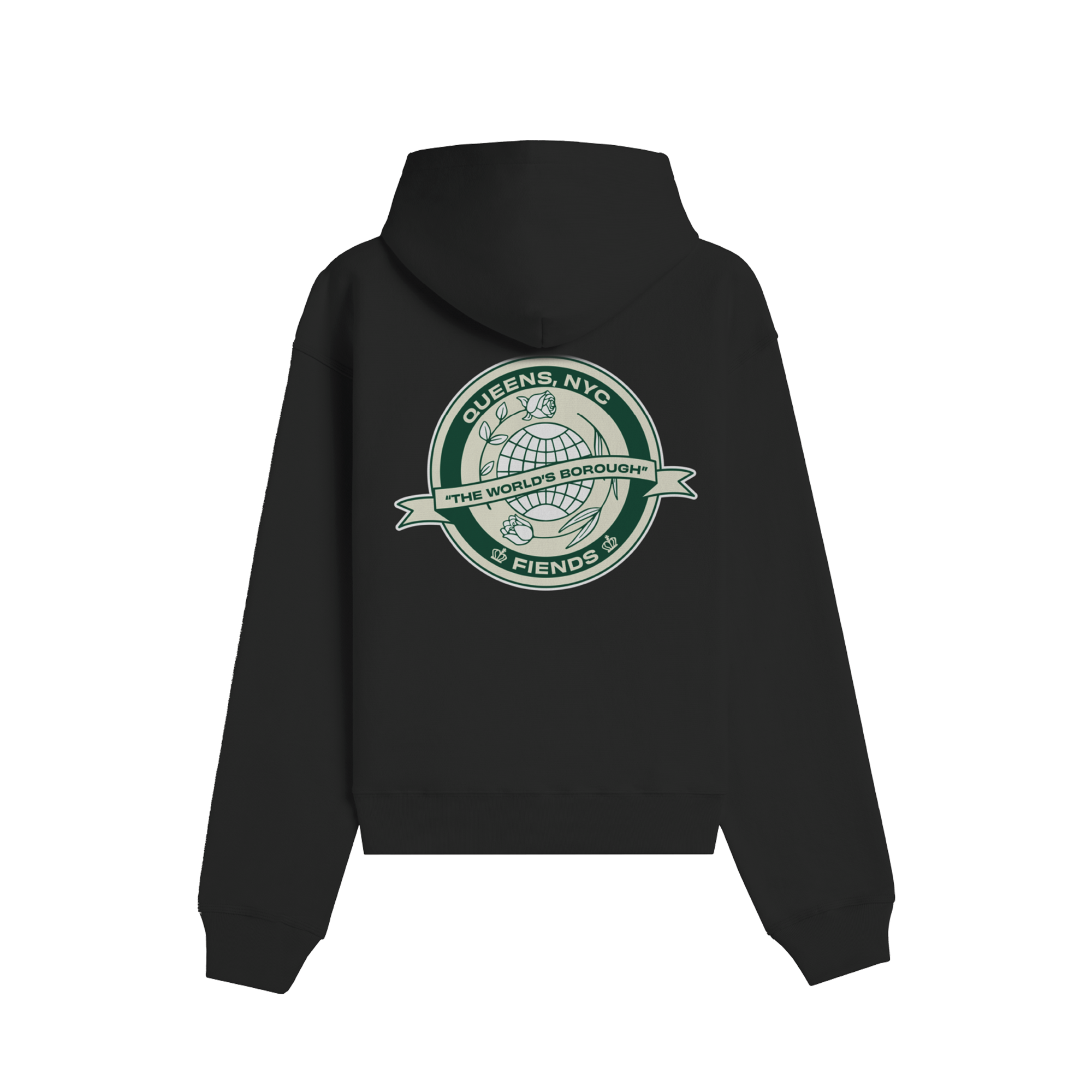 Worlds Borough Hoodie - Black